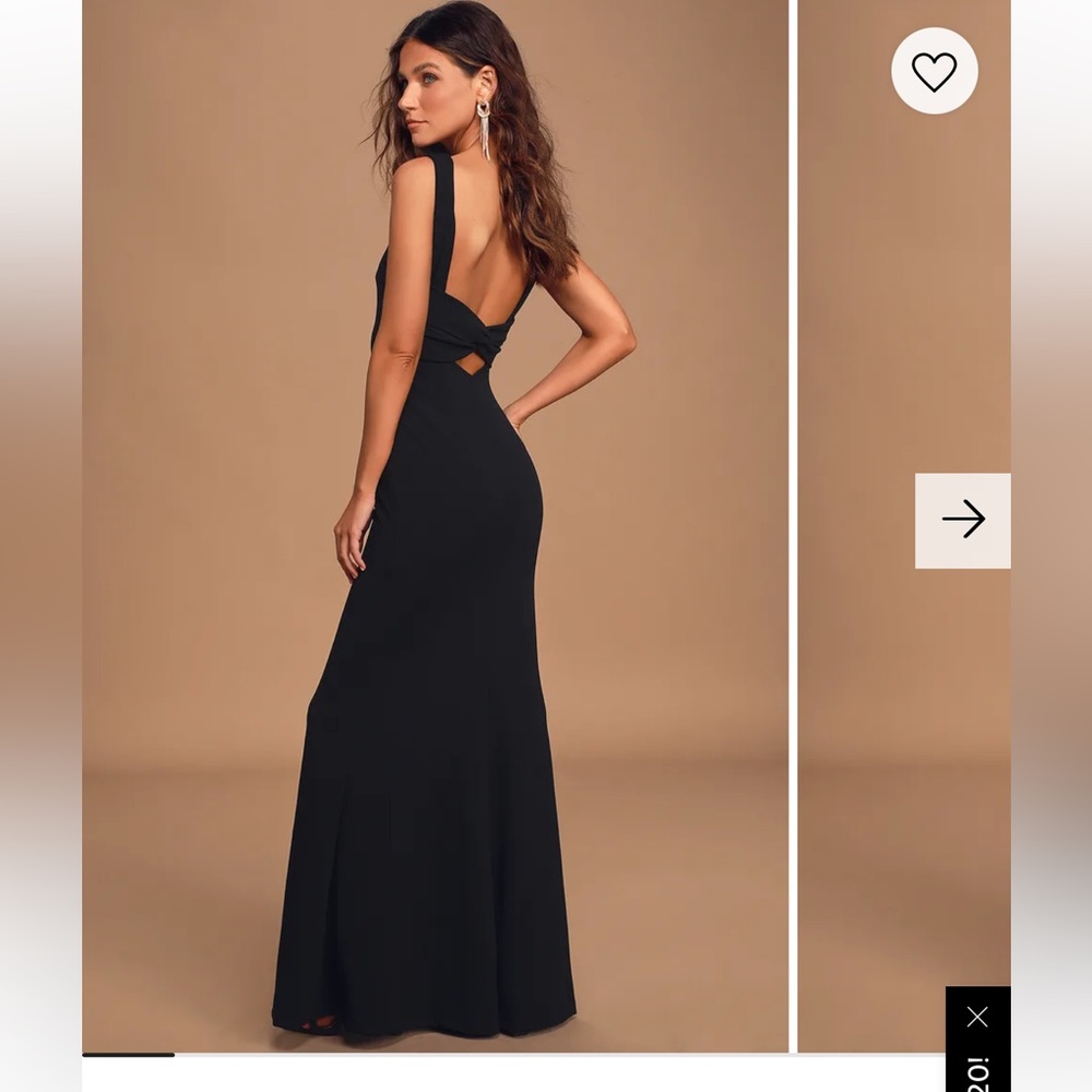 Love In Your Eyes Black Knotted Mermaid Maxi Dress
Lulus